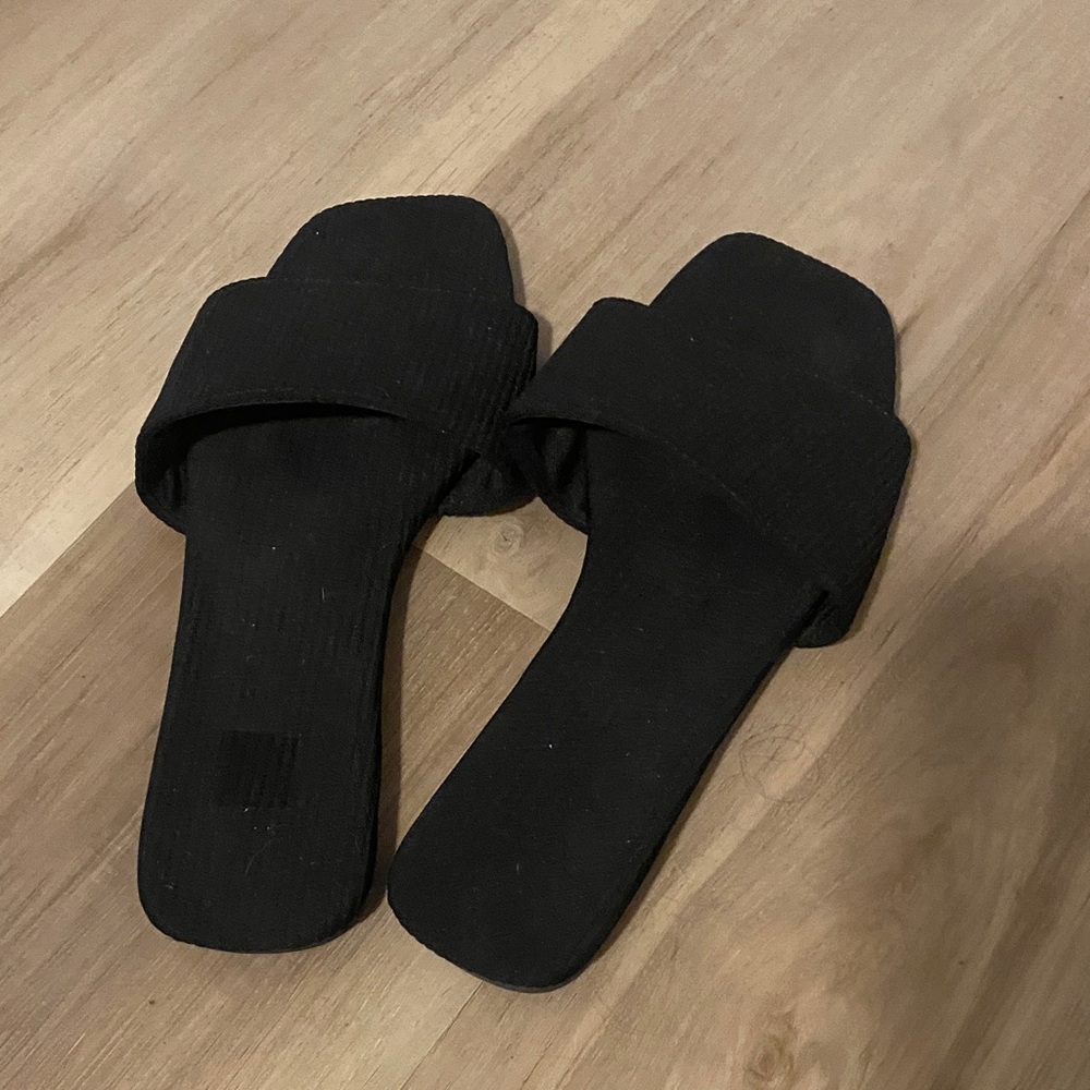 Elegant Black Women's Slide Sandals